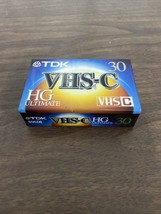 Tdk New Sealed VHS-C Hg Ultimate 30 Minute Camcorder Tape - £5.22 GBP