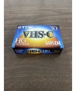 TDK New Sealed VHS-C HG Ultimate 30 Minute Camcorder TAPE - $6.69