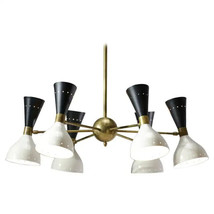 Diabolo Modern Italian Chandelier in the Stilnovo Style Vintage Design - £308.24 GBP