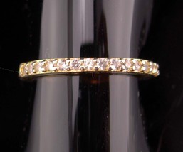 Genuine 17 Diamond wedding band - engagement vintage promise ring- sweetheart an - £132.30 GBP