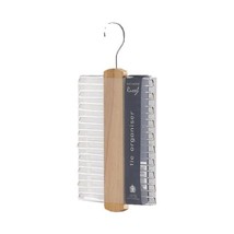 H &amp; L Russel Lotus Wood Tie Organiser, 20 Bar  - £10.03 GBP