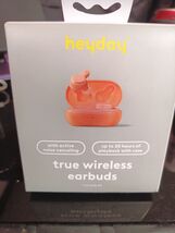 heyday TRUE WIRELESS EARBUDS/ORANGE IN CASE -NEW - $9.79