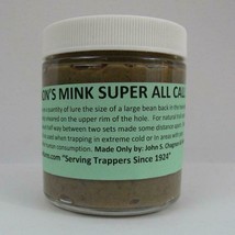 Lenon&#39;s Mink Super All Call Lure 16 oz Pint Jar Long Liner Trapper&#39;s Special - £63.93 GBP