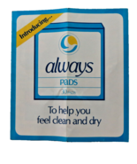 Vintage Always Maxi Pads 1983  Print Ad Introducing Always with Coupon a... - $6.58