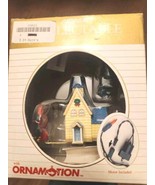 NOMA Collectible Christmas - Church &amp; Santa Ornamotion Ornament w/ NEWMo... - $24.99