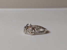 Very Pretty Sterling Silver 925 Love Ring Size 7.25 - £31.96 GBP