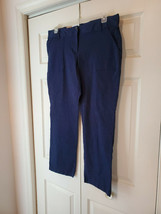 White Stag Women&#39;s 14P Sapphire Blue Comfort Fit Pork Chop Pocket Pants ... - $16.78