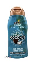 ZERO TO SEXY Exotic Oils COCONUT Dark Bronzing Tanning Lotion with Coco ... - £18.54 GBP