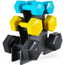 BalanceFrom Colored Vinyl or Neoprene Coated Dumbbell Set with Stand, 32-Pound S - £106.25 GBP