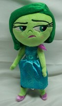 Walt Disney Inside Out Green Disgust Character 9&quot; Plush Stuffed Animal Toy - £15.82 GBP
