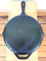 Vtg Lodge 10SK USA Cast Iron Round Corn Bread Skillet #10 Double Pour Sp... - $59.39