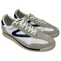 Tretorn Rawlins Shoes Womens 7.5 White Gray Blue Retro Sneakers Suede Le... - $34.64