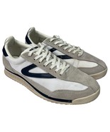 Tretorn Rawlins Shoes Womens 7.5 White Gray Blue Retro Sneakers Suede Le... - $637.63 MXN