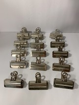 15 Vintage Boston Metal Clips No.3 Hunt MFG. Co. Statesville N.C. Group-12 - £34.85 GBP