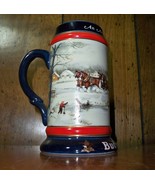 Budweiser &quot;An American Tradition&quot;  1990 Holiday Stein - CS112 - £11.95 GBP