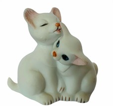 Cat Kitten figurine vtg kitty sculpture porcelain gift George Good 1986 ... - $24.70
