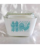 Pyrex 1.50 Pint Loaf Pan with Lid in Butterprint Turquoise # 24224 - $19.99