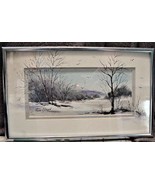 Ann Olson Framed &quot;Enchanted Season #3&quot; Watercolor - £39.92 GBP