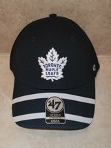 Toronto Maple Leafs NHL Hockey Blue &#39;47 Brand SOLO Stretch Fit OSFA Cap Hat - £25.17 GBP
