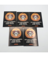 Set of 5 1989 On HalloweenThe Dead Rise Again Grateful Dead Promo Card A... - $29.69