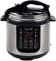 Megachef 8 Qt 1000W Non-PTFE Digital Stainless Steel Pressure Cooker 13 Presets - £85.49 GBP