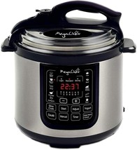 Megachef 8 Qt 1000W Non-PTFE Digital Stainless Steel Pressure Cooker 13 Presets - £87.54 GBP