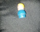 Vintage Fisher Price little people wood blue girl yellow/blond hair/pigt... - £4.81 GBP