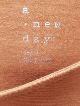 A New Day Women's Small Rust/Orange Long Sleeve Asymmetrical Top image 5