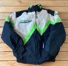 Arcticwear Mens Vintage 2 Piece Full zip Goretex Jacket Sz L Black Neon Green HG - £73.25 GBP