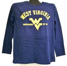 West Virginia Mountaineers Blue Long Sleeve Shirt Medium - $15.73