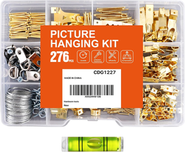 276Pcs Picture Hanging Kit, Picture Hangers, Heavy Duty Frame Hooks Asso... - $10.45