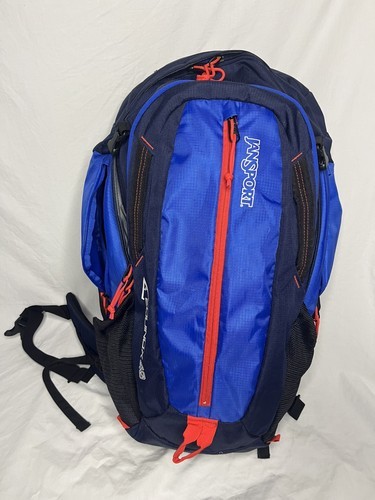 JANSPORT EQUINOX 40 Hiking Trail Backpack Blue Red Outdoor Travel Backpack - $45.00