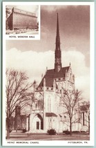 Heinz Memorial Chapel Hotel Webster Hall Pittsburgh PA UNP WB Postcard D14  - £2.30 GBP