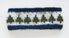 headband with fir tree pattern, soft alpaca-wool headband - £14.59 GBP+