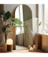 Gold 63x20 Inch Metal Arched Bracket Full-length Mirror - $295.99