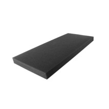 0.5&quot; X 24&quot; X 72&quot; Charcoal High Density Upholstery Foam Cushion (Upholste... - £35.14 GBP