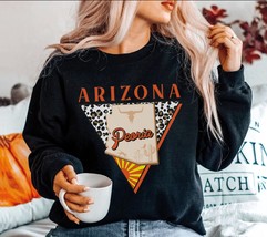 Peoria Arizona sweatshirt retro leopard, Arizona Soft and Comfortable Unisex cre - £35.15 GBP