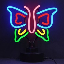 Butterfly Sculpture Art Light Sweet Gift Home Decor Neon Sculpture 11&quot; by 13&quot; - £66.44 GBP