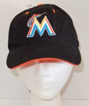MLB Baseball Miami Marlins Hat Cap Fan Favorite black Orange Blue - $9.85