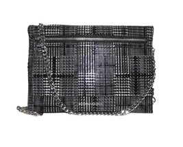 NWT $228 BCBG MAXAZRIA Zarina Convertible Wallet Black White Plaid Handbag - $88.19
