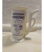 Flintstones White Plastic Bamm-Bamm Rubble Sip-A-Drink Cup - $18.07 CAD