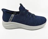 Skechers Ultra Flex 3.0 Right Away Navy Mens Wide Slip On Sneakers - $67.95