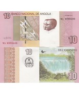 Angola P151B, 10 Kwanzas Embroidery / waterfall  UNC 2017 UV, w/m, laten... - $0.99