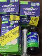 (3) Wellements Organic Nighttime Baby Cough Syrup 2 oz /4 Months+/ Exp 0... - £12.45 GBP