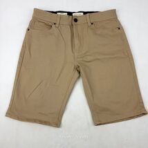 Scott James Shorts Mens W34 Khaki Tan Slim Fit Cotton Stretch Blend - $22.99