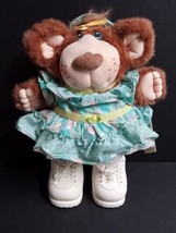 1986 Junie Mae Furskin Teddy Bear 14&quot; Plush Xavier Roberts Coleco w/ Tags - £22.99 GBP