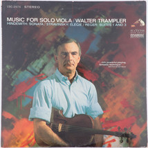 Walter Trampler – Music for Solo Viola - 1967 Mono - 12&quot; Vinyl LP LM-2974 Red Se - £34.35 GBP