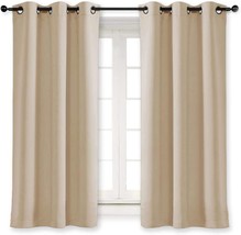 Nicetown Room Darkening Blind Shade For Kids&#39; Bedroom, Single Panel, Biscotti - £33.15 GBP