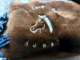 Plush Pony Purse!  Great for Kids!  Brown plush purse with Black Horse Plush image 2