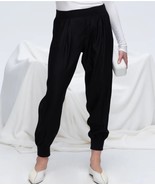 NWT! ATM Anthony Thomas Melillo Essentials Black 100% Silk Joggers, S $275 - €63,78 EUR